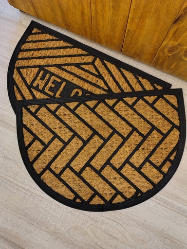 Alfombra de fibra de coco y goma 'Medialuna' - Jean Cartier