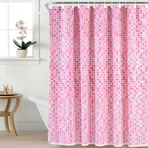Cortinas de baño con protector y ganchos - Corimel Deco