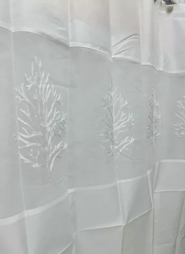 Cortina de baño organza - City Blanco