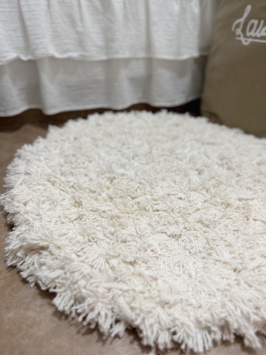 Alfombra de telar redondas crudas - 55cm