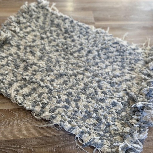 Alfombra de telar mullida, jaspeada gris nube - 60x45cm 